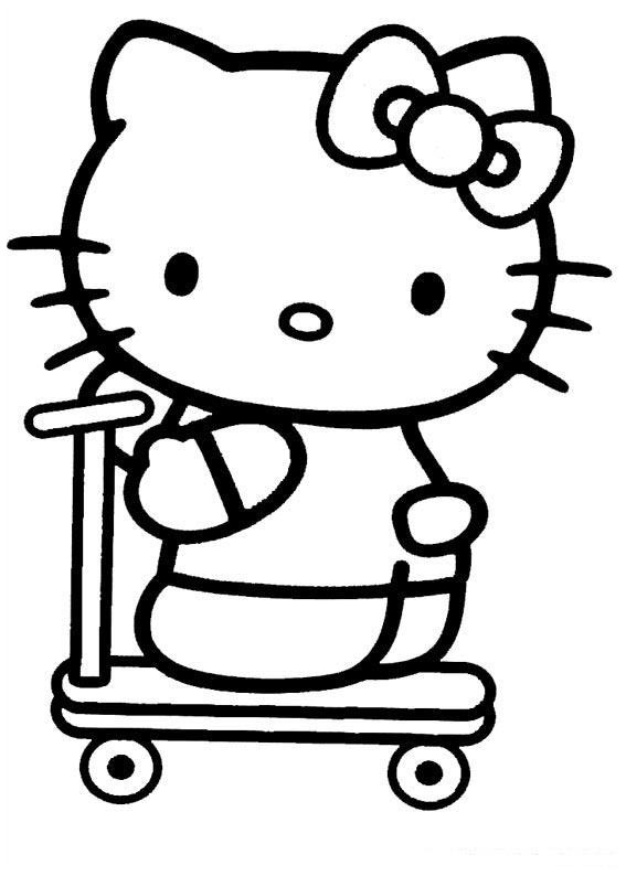 oh kitty coloring pages - photo #3
